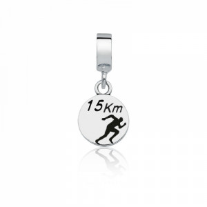 Berloque Medalha Corrida 15km Prata 925 - 3918